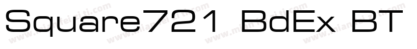 Square721 BdEx BT Bold字体转换